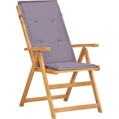 vidaXL - Houten Stoel - Grijs - Hout - 2 stuks
