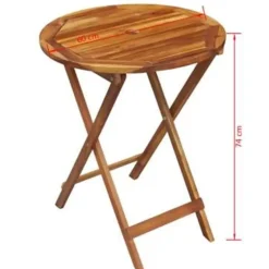 vidaXL - Houten Tuinset - Bruin - Hout - 60 cm