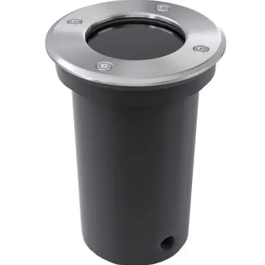 vidaXL - Inbouw Tuinlamp - Zilver - Aluminium - 3 stuks