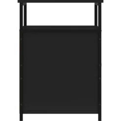 vidaXL - Industrieel Nachtkastjes met deur - Zwart - 40x42x60 cm - Set van 2