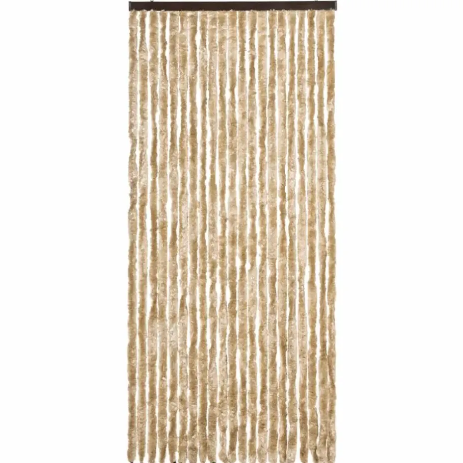 vidaXL - Insectengordijn - Beige - Polypropyleen - 90 x 220 cm