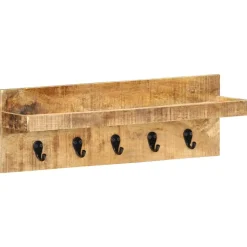 vidaXL - Kapstok - Bruin - Hout