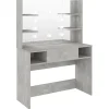vidaXL - Kaptafel - Grijs - MDF