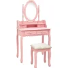 vidaXL - Kaptafel - Roze - Hout
