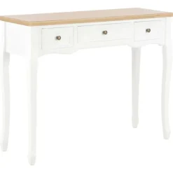 vidaXL - Kaptafel - Wit - Hout
