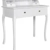 vidaXL - Kaptafel - Wit - Hout
