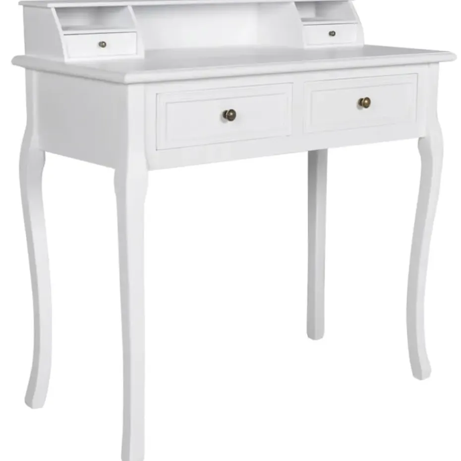 vidaXL - Kaptafel - Wit - Hout