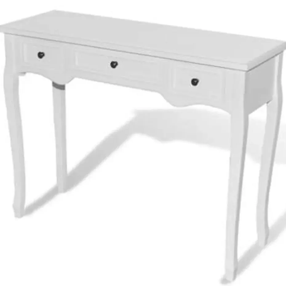 vidaXL - Kaptafel - Wit - Hout
