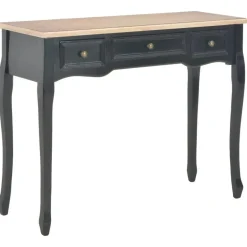vidaXL - Kaptafel - Zwart - Hout