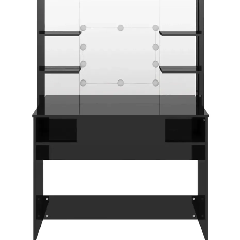 vidaXL - Kaptafel - Zwart - MDF