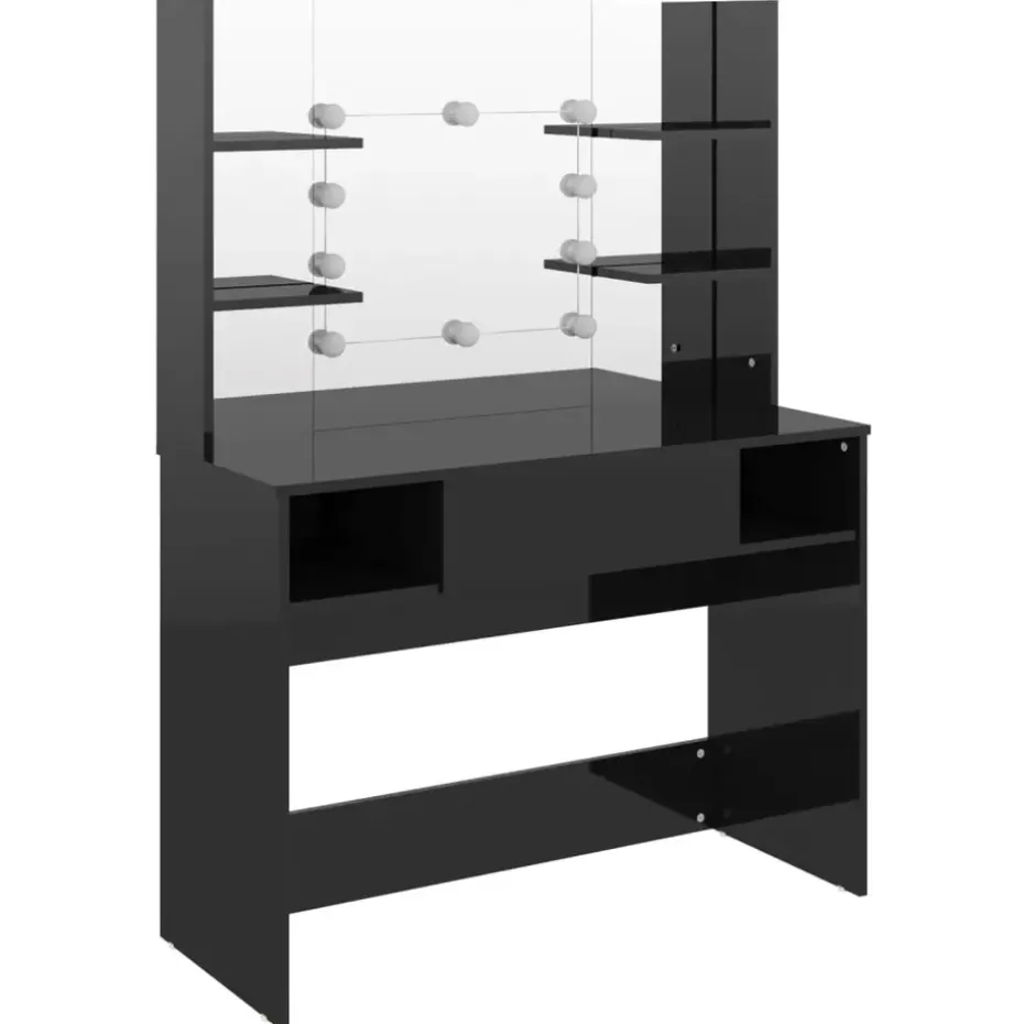 vidaXL - Kaptafel - Zwart - MDF
