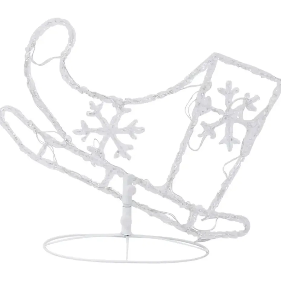 vidaXL - Kerst Rendier En Slee - Cold white