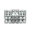 vidaXL - Kerstbal - Zilver - Kunststof - 100 stuks