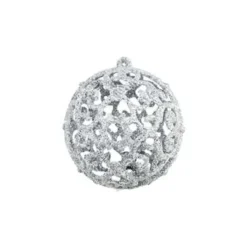 vidaXL - Kerstbal - Zilver - Kunststof - 100 stuks