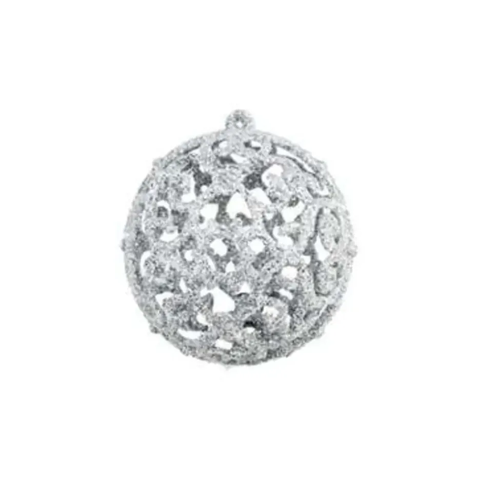 vidaXL - Kerstbal - Zilver - Kunststof - 100 stuks