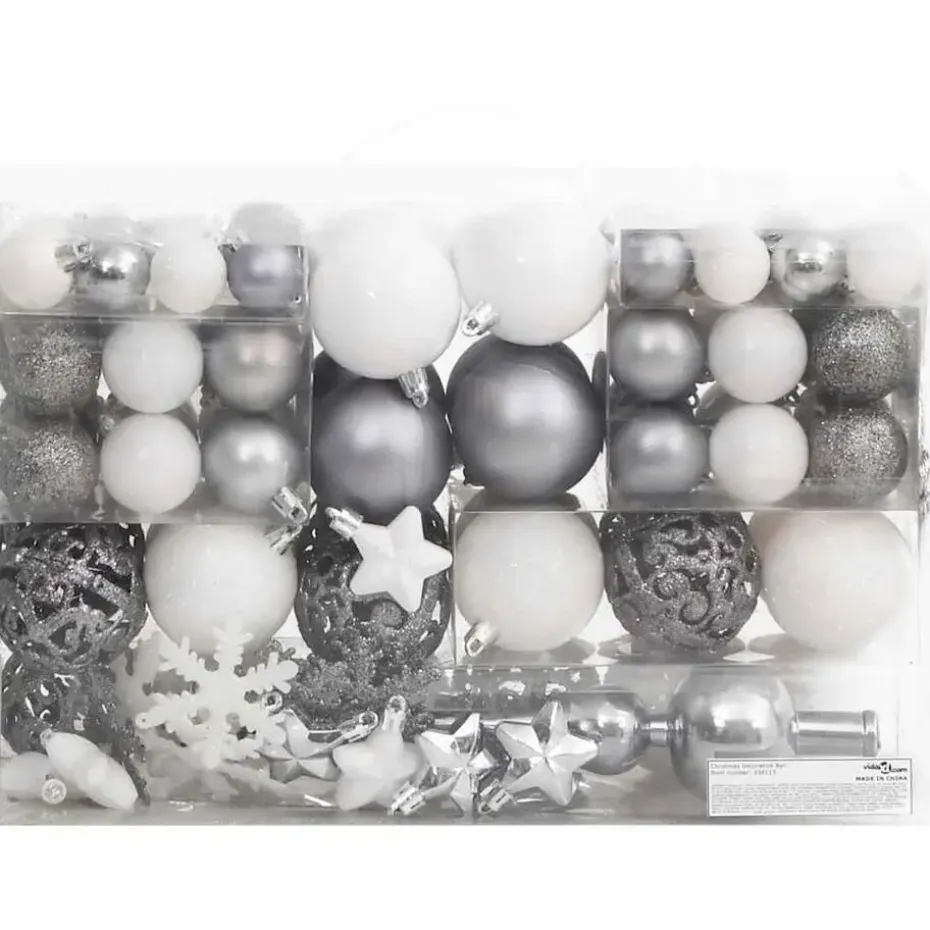 vidaXL - Kerstballenset - Multikleur - Polystyreen