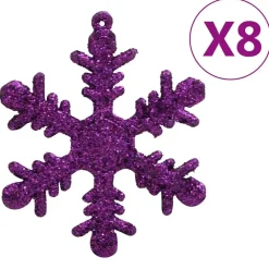 vidaXL - Kerstballenset - Paars - Polystyreen