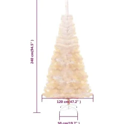 vidaXL - Kerstboom - Wit - 240 x 120 cm