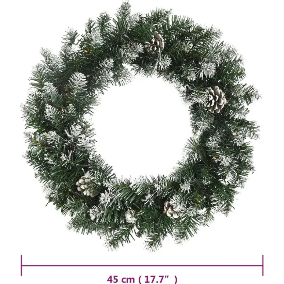 vidaXL - Kerstkrans - 45 x 45 cm