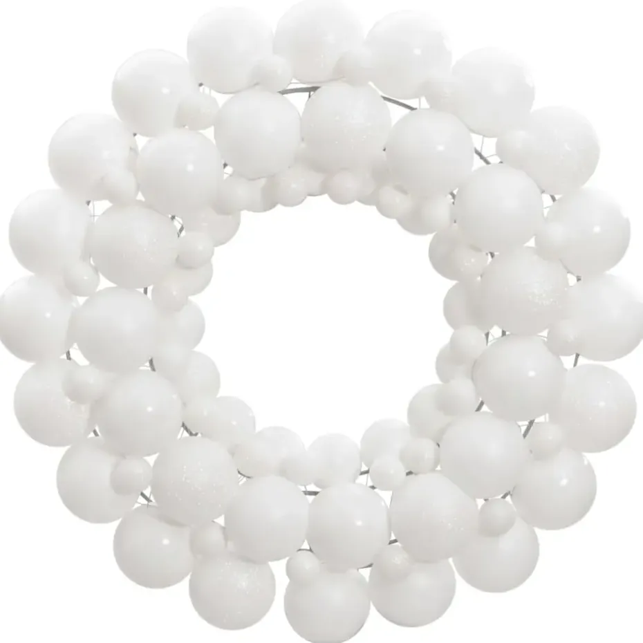 vidaXL - Kerstkrans - Wit - Polystyreen
