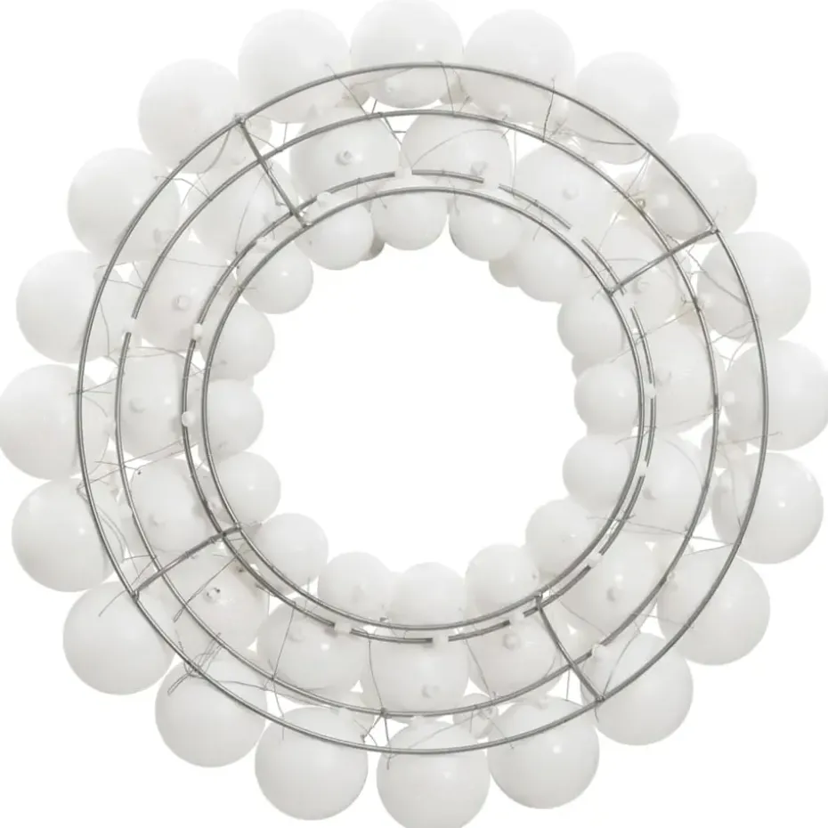 vidaXL - Kerstkrans - Wit - Polystyreen