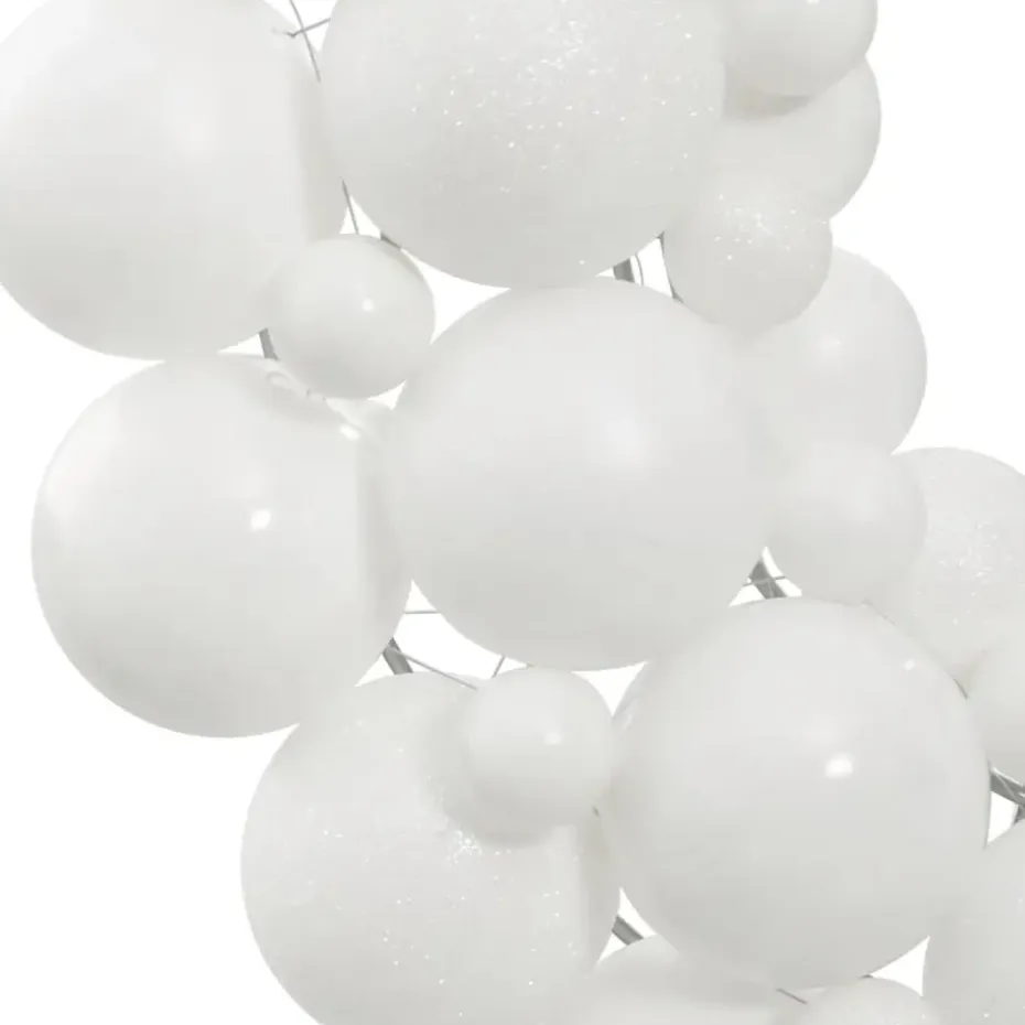vidaXL - Kerstkrans - Wit - Polystyreen