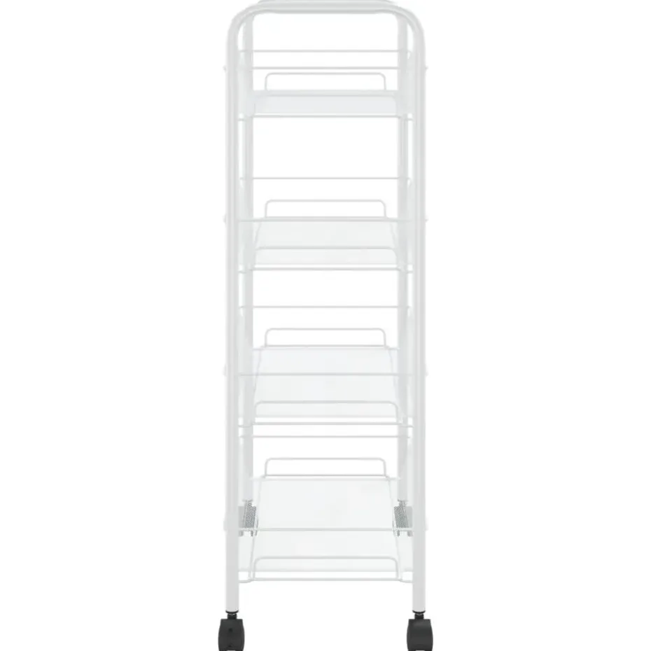 vidaXL - Keukentrolley - Wit - IJzer - 46 x 26 x 85 cm