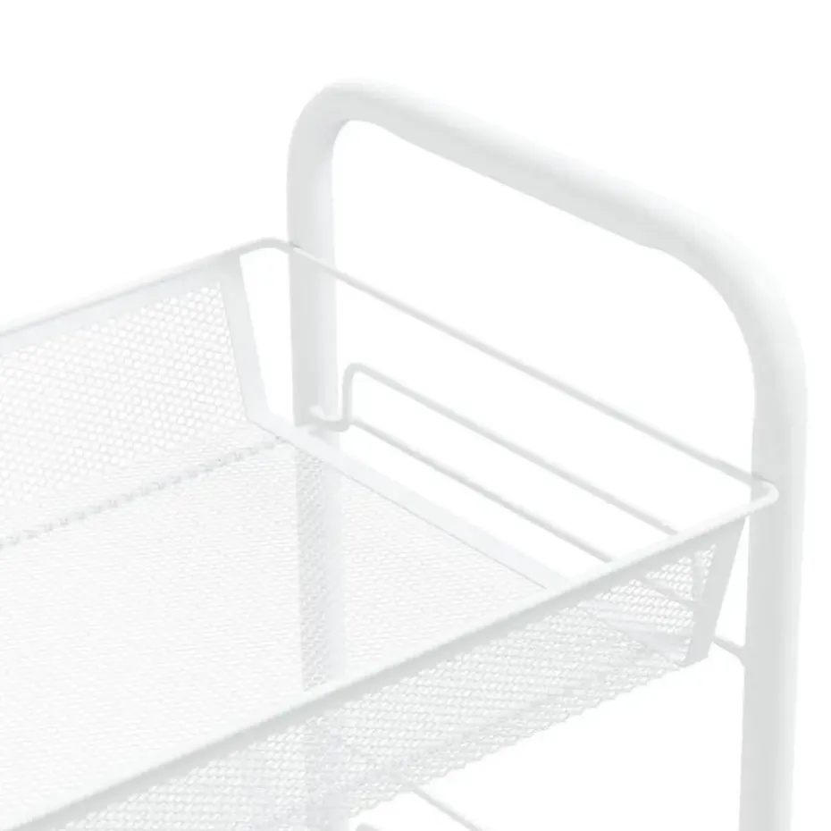 vidaXL - Keukentrolley - Wit - IJzer - 46 x 26 x 85 cm