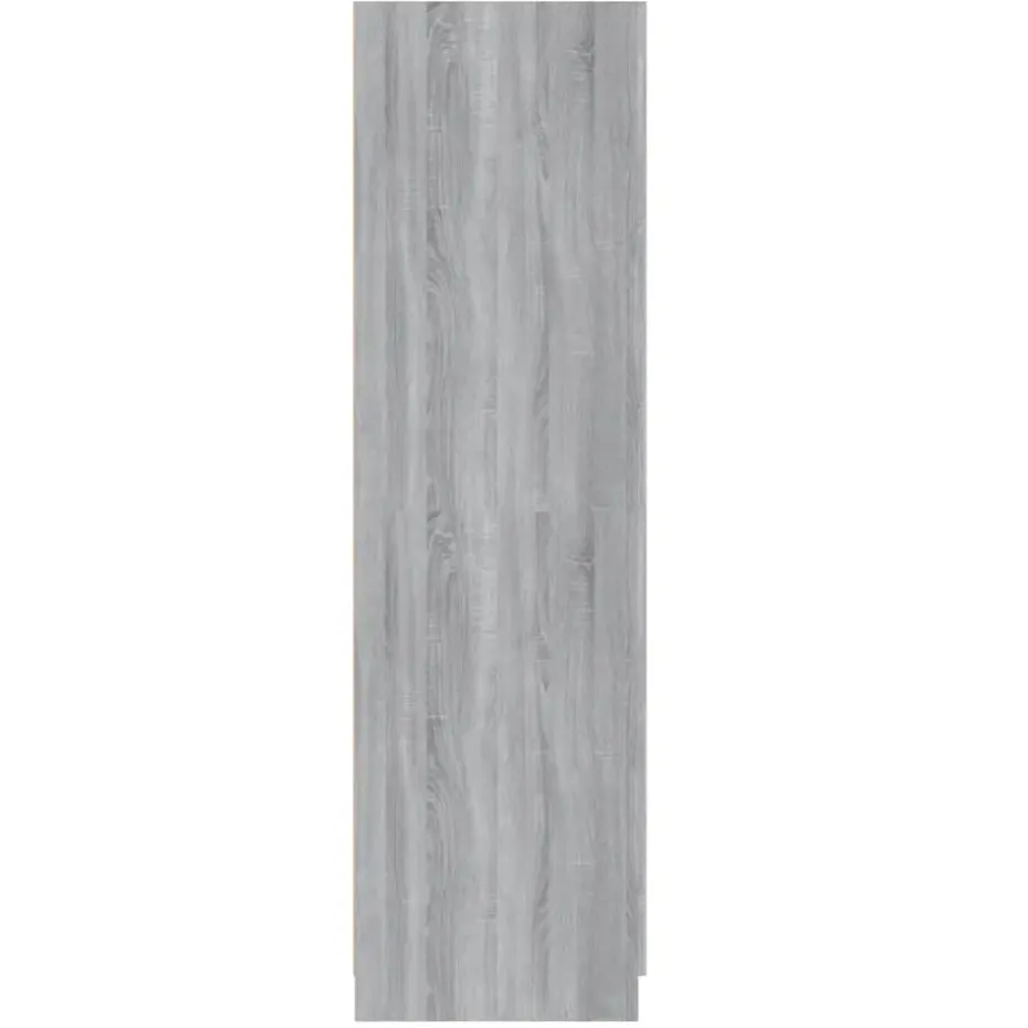 vidaXL - Kledingkast - Grijs - Bewerkt hout