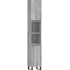 vidaXL - Kolomkast met 2 deuren - Grijs sonoma eiken - Hout - 30x30x190 cm
