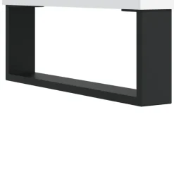 vidaXL - Kolomkast met 2 deuren 2 vakken - Wit - Hout en ijzer - 30x30x190 cm