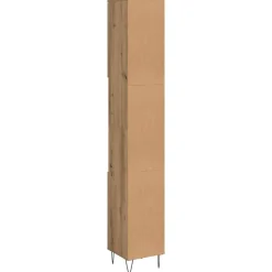 vidaXL - Kolomkast met 2 deuren 2 vakken - Artisan eiken - Hout - 30x30x190 cm