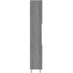 vidaXL - Kolomkast met 2 deuren - Grijs sonoma eiken - Hout - 30x30x179 cm