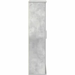 vidaXL - Kolomkast met rolhouder - Betongrijs - Bewerkt hout - 39x22x90 cm