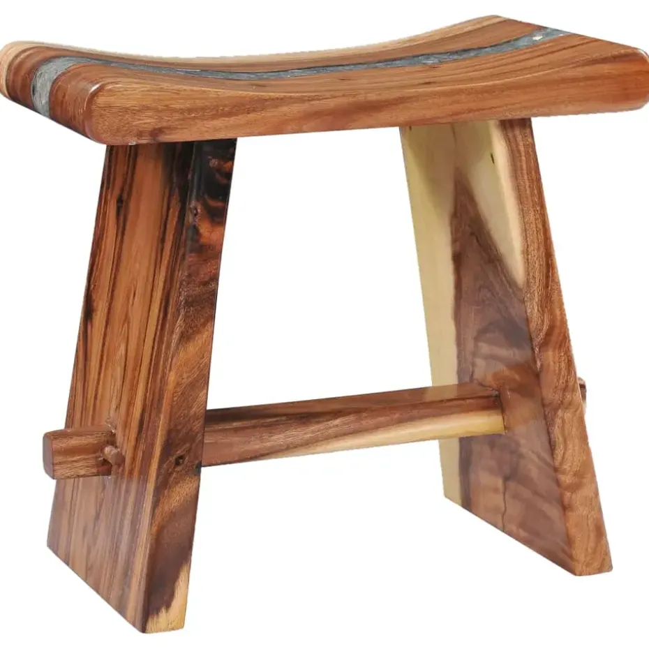 vidaXL - Kruk - Multikleur - Hout