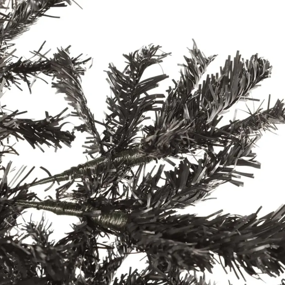 vidaXL - Kunstkerstboom met 486 tips en staal standaard 240 cm - Zwart - PVC