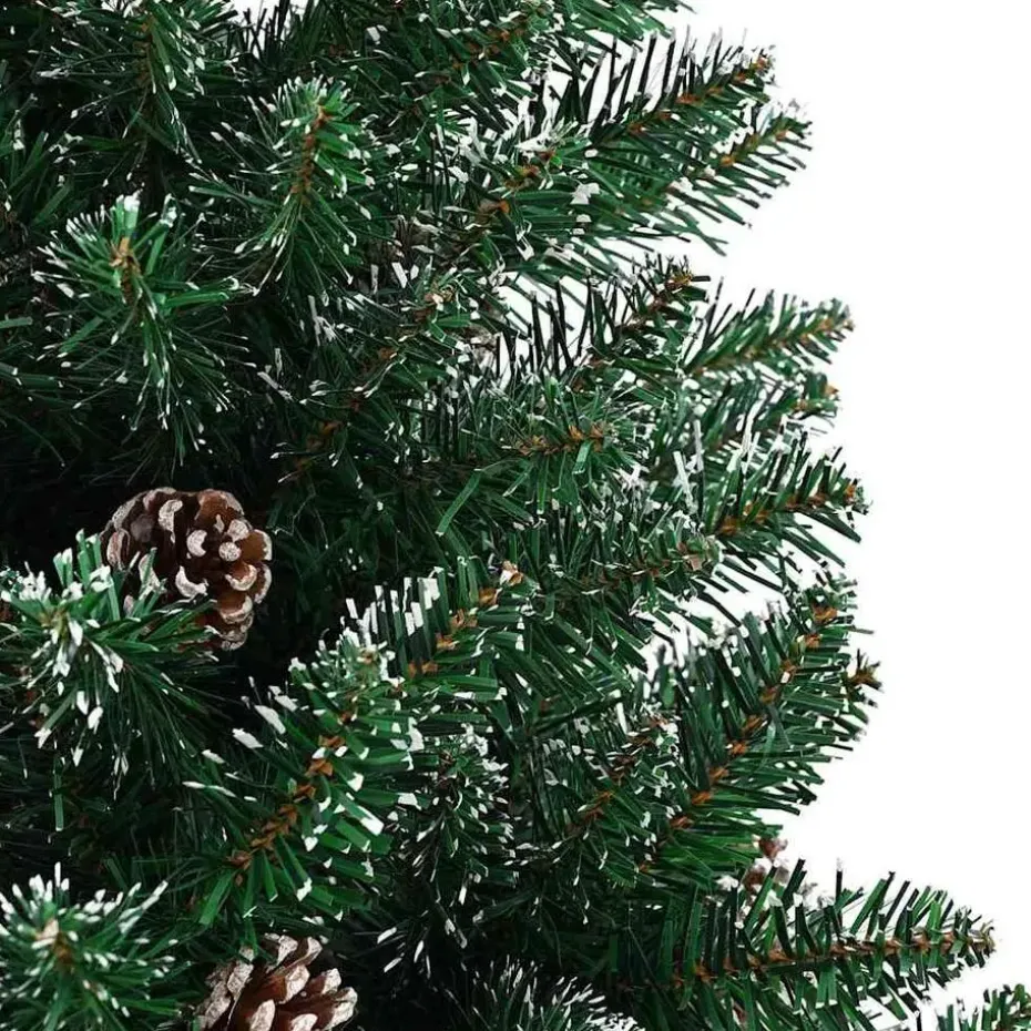vidaXL - Kunstkerstboom met staal standaard 180 cm - Groen - PVC