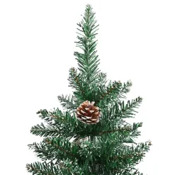 vidaXL - Kunstkerstboom met staal standaard 180 cm - Groen - PVC