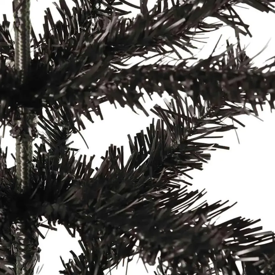 vidaXL - Kunstkerstboom met 265 tips en staal standaard 150 cm - Zwart - PVC