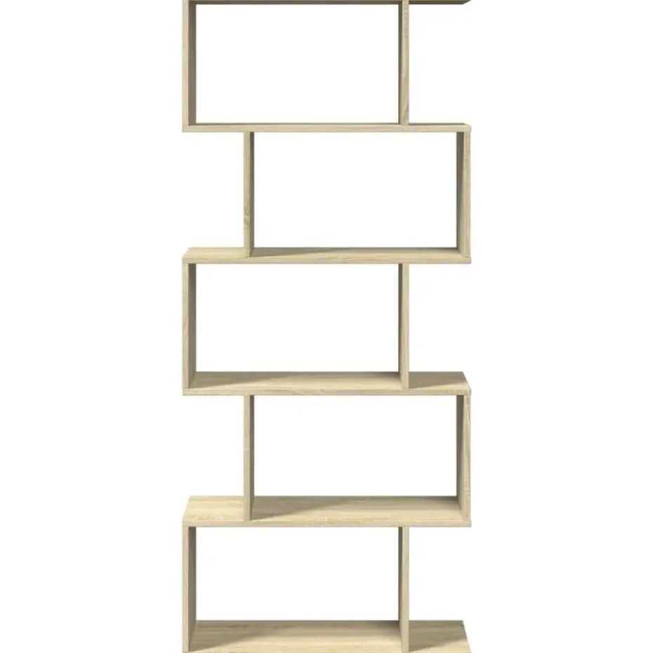 vidaXL - 5-laags Boekenkast voor woonkamers - Sonoma eiken - Hout - 70x24x161 cm