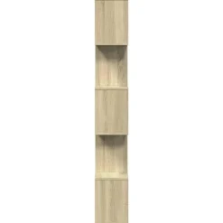 vidaXL - 5-laags Boekenkast voor woonkamers - Sonoma eiken - Hout - 70x24x161 cm