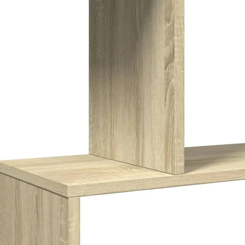 vidaXL - 5-laags Boekenkast voor woonkamers - Sonoma eiken - Hout - 70x24x161 cm