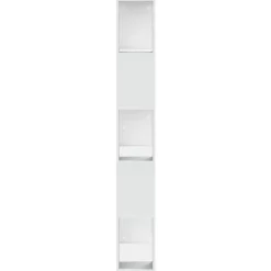 vidaXL - 5-laags Boekenkast - Wit - Bewerkt hout - 80.5x23.5x162.5 cm