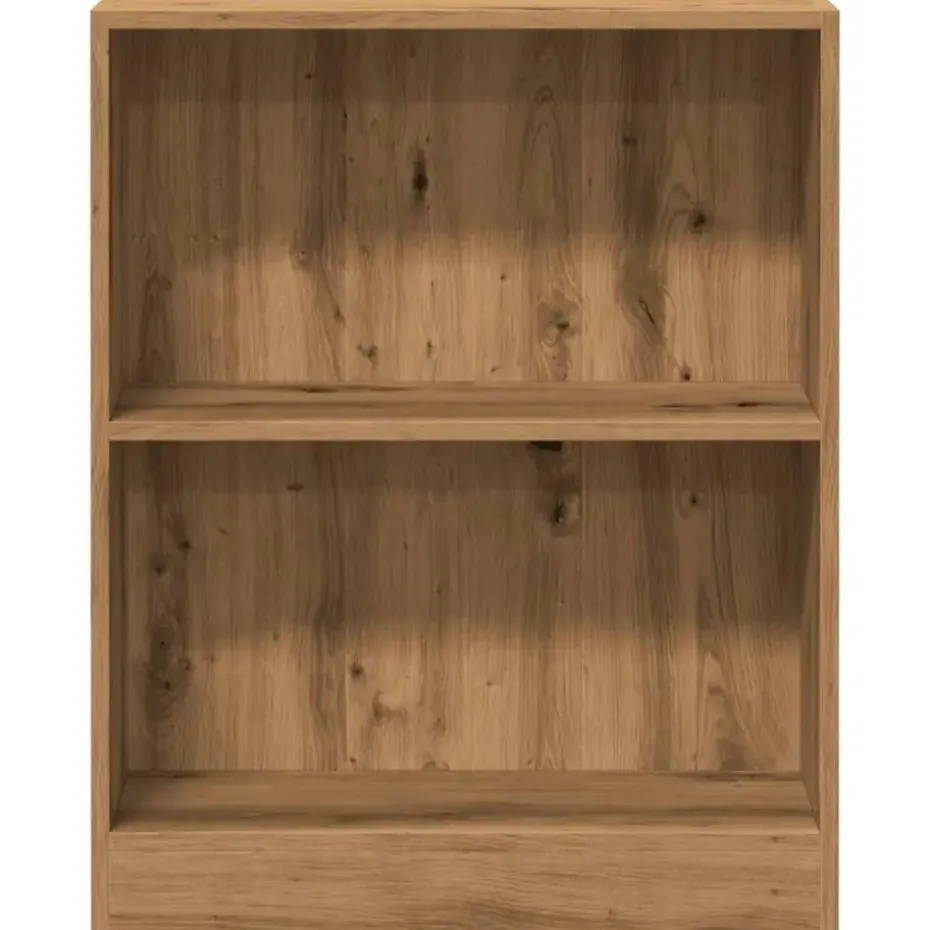 vidaXL - 2-laags kleine Boekenkast - Artisanaal eiken - Hout - 60x24x76 cm