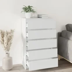 vidaXL - Ladekast - Wit - Bewerkt hout