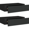 vidaXL - Ladeschap - Zwart - MDF