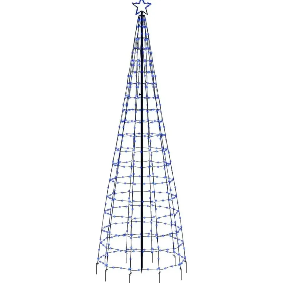 vidaXL - Led-kerstboom - Blauw - 300 cm