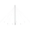 vidaXL - Led-kerstboom - Blauw - IJzer