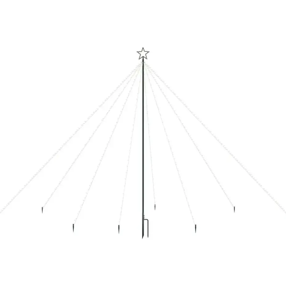 vidaXL - Led-kerstboom - Blauw - IJzer