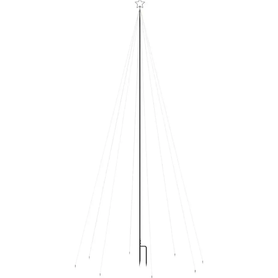vidaXL - Led-kerstboom - Blauw - IJzer